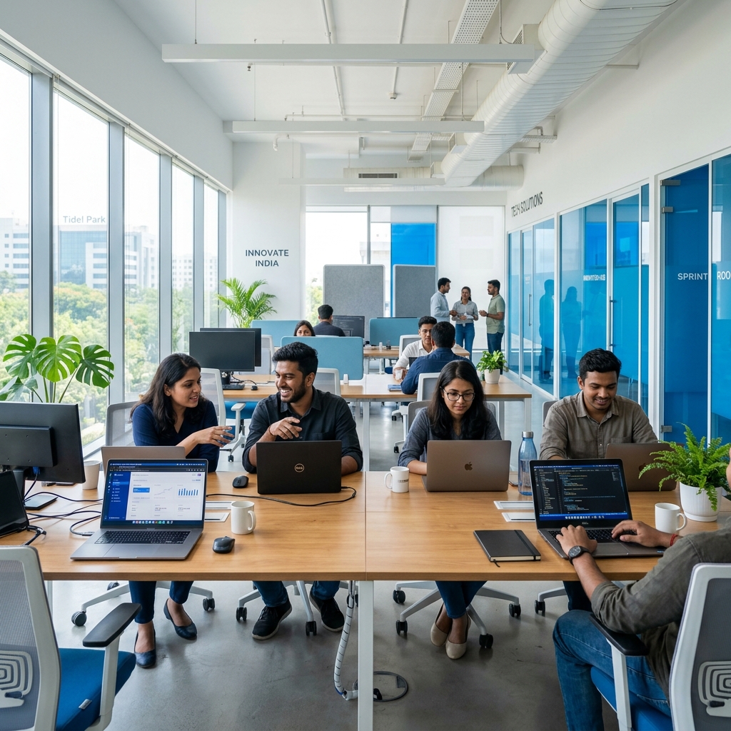 Techgenix Office Team Collaboration in India